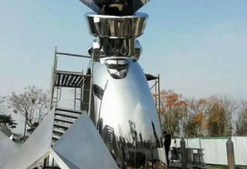 戒指雕塑，房地產(chǎn)鏡面不銹鋼戒指雕塑廠家