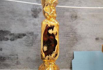 糖果雕塑廠，電鍍工藝制作，廣場不銹鋼糖果雕塑