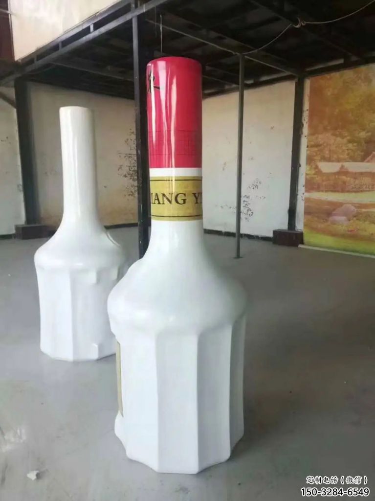 彩繪瓶子雕塑 仿真景觀雕塑 步行街擺件