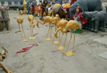 通用仿古仙鶴雕塑 庭院彩繪雕塑 田間小品