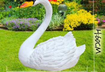 玻璃鋼天鵝雕塑廠家 仿真景觀雕塑 步行街擺件