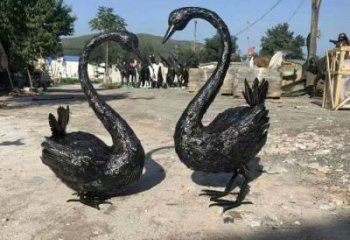 不銹鋼仿真天鵝雕塑 店門口園林雕塑 動(dòng)物小品