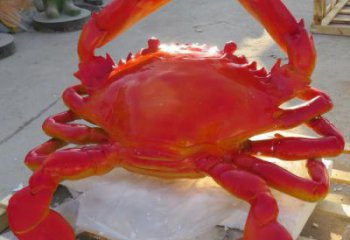 風(fēng)景區(qū)玻璃鋼螃蟹雕塑 售樓處廣場(chǎng)雕塑 仿古擺件