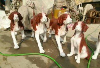 風景區玻璃鋼小狗雕塑 售樓處廣場雕塑 仿古擺件