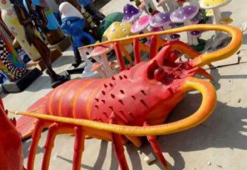 風景區玻璃鋼龍蝦雕塑 售樓處廣場雕塑 仿古擺件