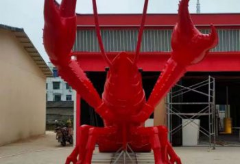 風(fēng)景區(qū)玻璃鋼龍蝦雕塑 售樓處廣場(chǎng)雕塑 仿古擺件
