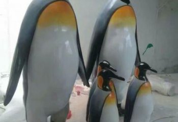 玻璃鋼企鵝雕塑價格 風景區仿真雕塑 廣場小品