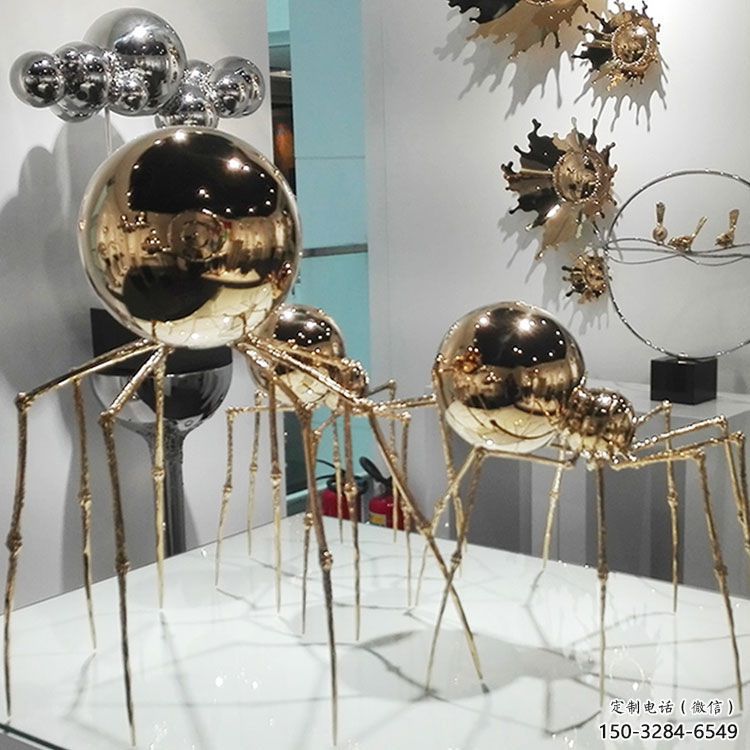 不銹鋼蜘蛛雕塑廠家 風(fēng)景區(qū)仿真雕塑 廣場小品