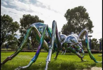 不銹鋼廣場蜘蛛雕塑 公園仿真雕塑 抽象擺件