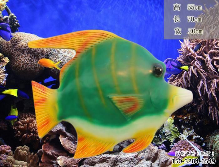 抽象玻璃鋼金魚雕塑 店門口彩繪雕塑 步行街?jǐn)[件