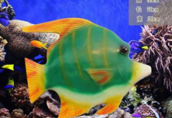 抽象玻璃鋼金魚(yú)雕塑 店門(mén)口彩繪雕塑 步行街?jǐn)[件
