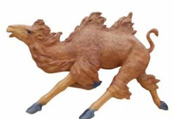 玻璃鋼駱駝雕塑廠家 風景區(qū)彩繪雕塑 抽象擺件