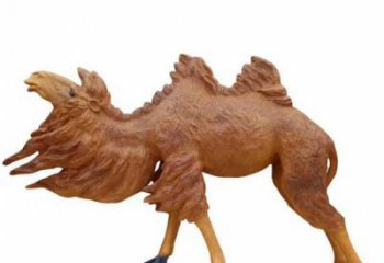 店門口玻璃鋼駱駝雕塑廠家 創(chuàng)意動漫雕塑 仿真擺件