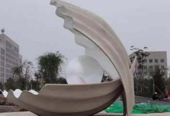 創意不銹鋼貝殼雕塑 步行街店門口雕塑  景觀小品