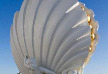 玻璃鋼園林貝殼雕塑 風(fēng)景區(qū)仿真雕塑 廣場(chǎng)小品