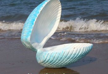 貝殼雕塑，玻璃鋼貝殼雕塑，海洋生物雕塑擺件 (6)