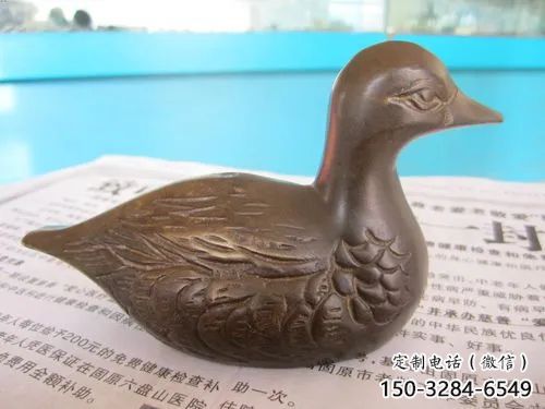 鴨子雕塑廠家，仿真動物， 公園廣場街頭擺件 (3)