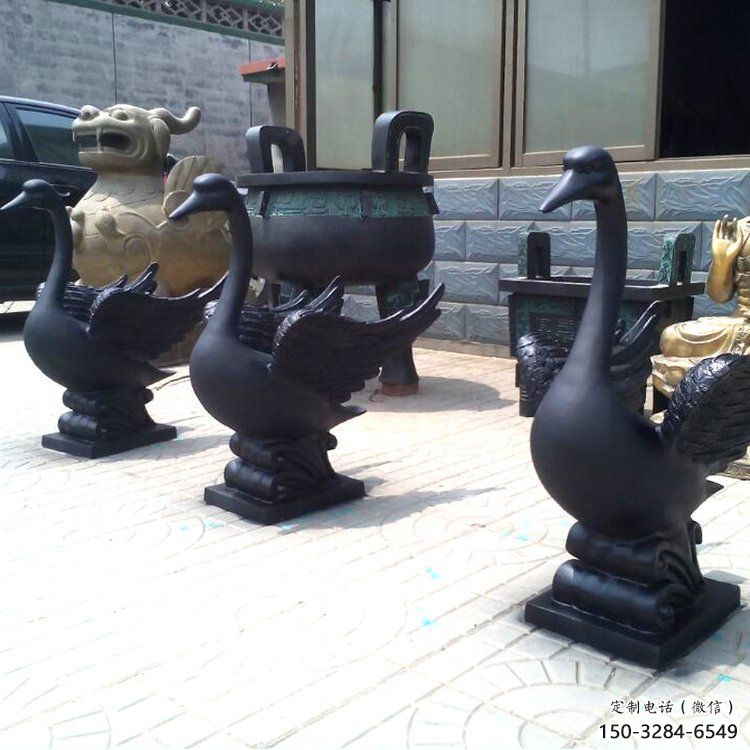 鴨子雕塑廠家，仿真動物， 公園廣場街頭擺件 (16)