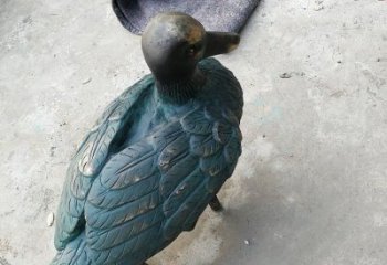 銅鴨子雕塑廠家，仿古工藝，公園廣場動物擺件 (5)