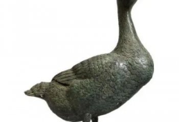 鴨子雕塑廠家，仿真動(dòng)物， 公園廣場(chǎng)街頭擺件 (10)