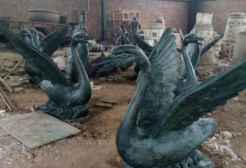 鴨子雕塑廠家，仿真動物， 公園廣場街頭擺件 (14)