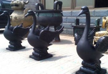 鴨子雕塑廠家，仿真動物， 公園廣場街頭擺件 (16)