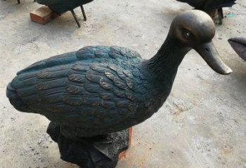 鴨子雕塑廠家，仿真動物， 公園廣場街頭擺件 (17)