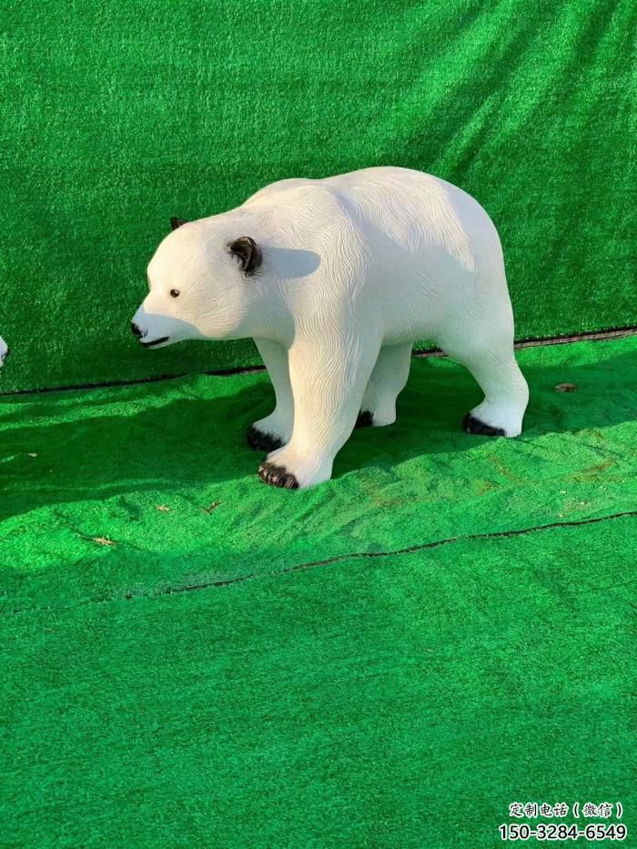 不銹鋼大熊雕塑，公園廣場雕塑，仿真彩繪工藝 (4)