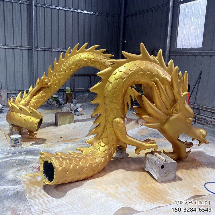 龍形銅雕塑，鑄銅工藝，大型動物雕塑制造商 (2)