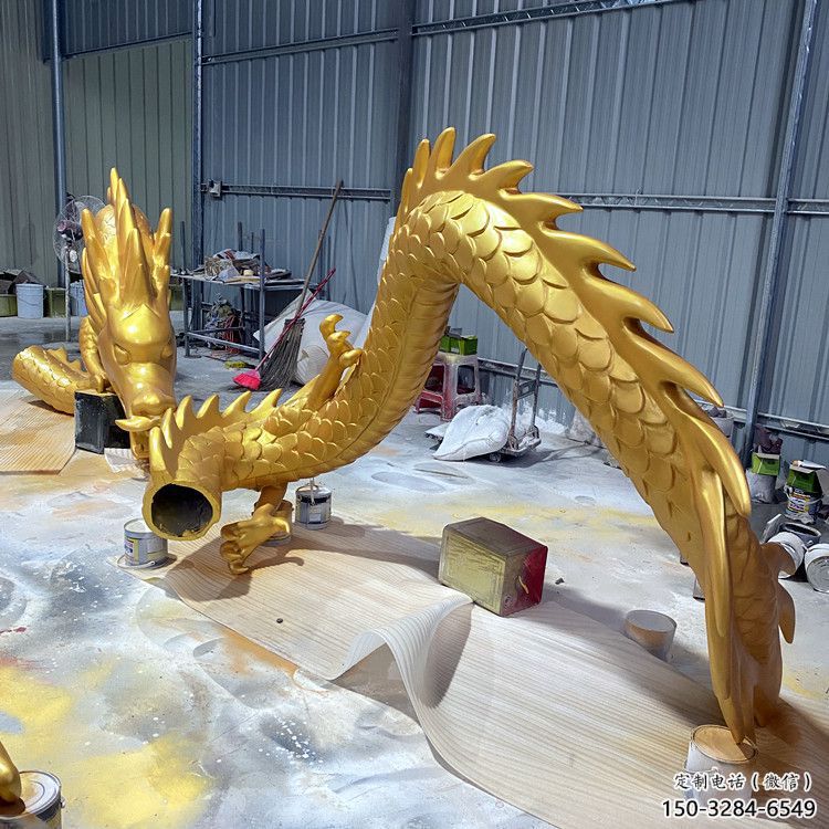 龍形銅雕塑，鑄銅工藝，大型動物雕塑制造商 (8)