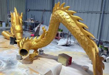 龍形銅雕塑，鑄銅工藝，大型動物雕塑制造商 (8)