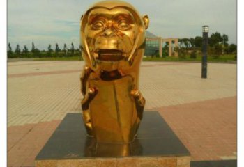 不銹鋼生肖雕塑，鍍鈦工藝，公園廣場戶外擺放 (5)