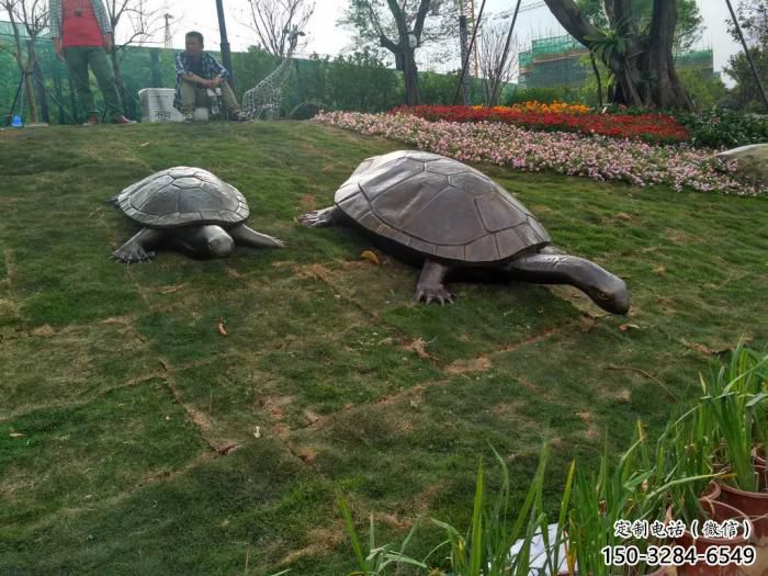 公園烏龜雕塑 酒店門口雕塑 彩繪擺件