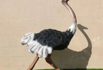 玻璃鋼鴕鳥雕塑，公園廣場動物，大型園林小品