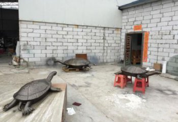 酒店烏龜?shù)袼?庭院仿真雕塑 彩繪小品