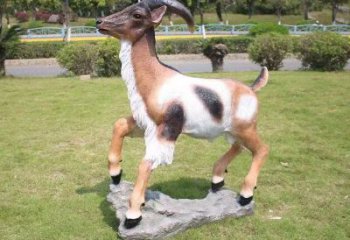 彩繪綿羊雕塑，動(dòng)物景觀，廣場園林小品