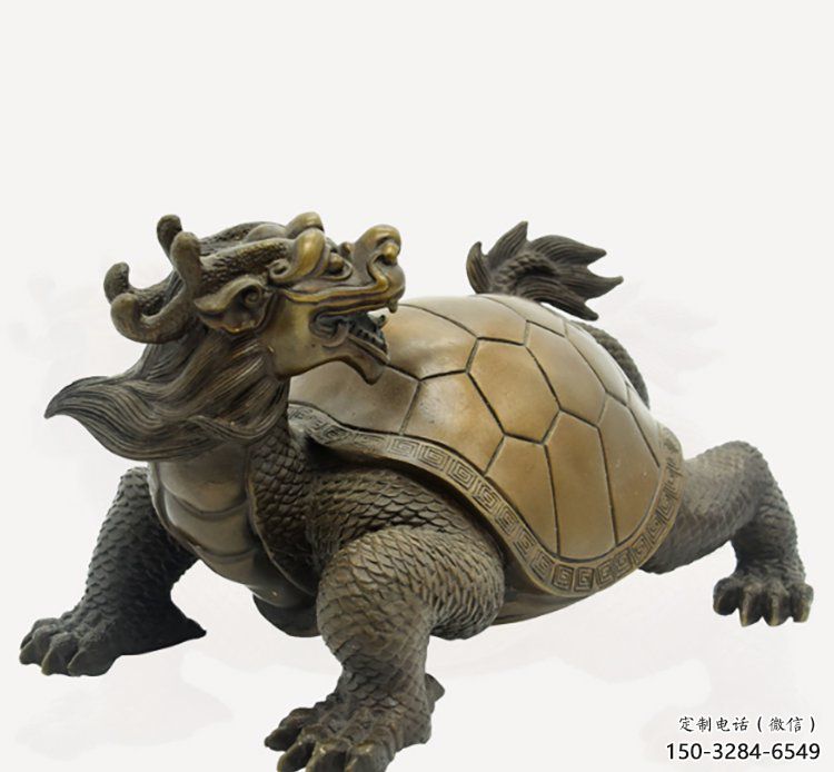 銅海龜?shù)袼芗庸S家，神獸動物，仿古公園廣場擺件