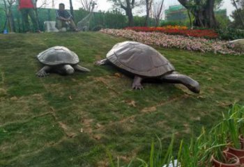 公園海龜?shù)袼?酒店門口雕塑 彩繪擺件