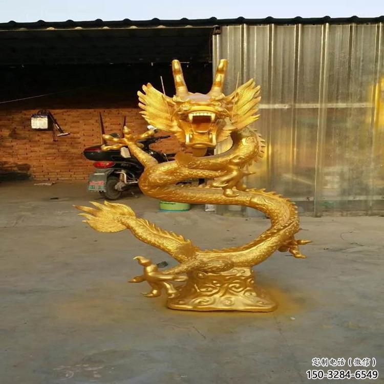 加工龍頭雕塑廠家，鑄銅動物雕塑，房地產(chǎn)售樓處擺件