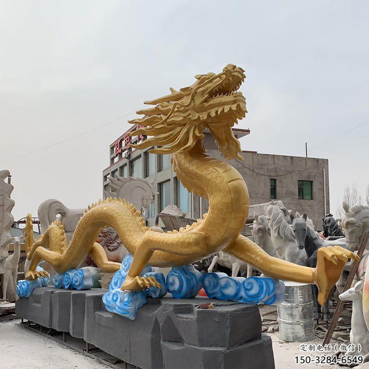 提供龍頭雕塑廠家，鑄銅動(dòng)物雕塑，房地產(chǎn)售樓處擺件