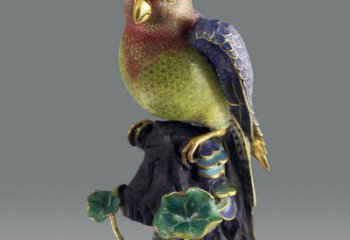 靜態鸚鵡雕塑廠家，美陳動物小品，仿真鸚鵡雕塑制作