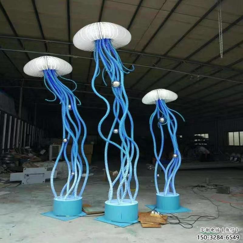 商業(yè)街水母雕塑 售樓處雕塑 海洋生物擺件