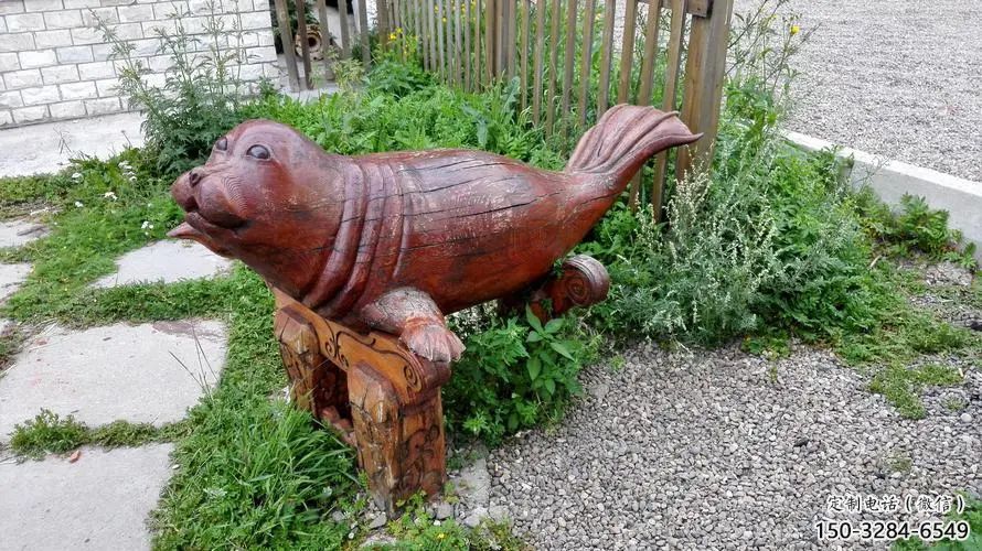 大型海豹雕塑 步行街宣傳雕塑 仿真擺件