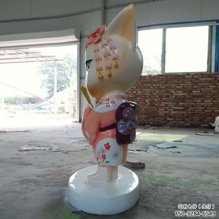 創(chuàng)意狐貍雕塑廠 步行街店門(mén)口雕塑 影視劇小品