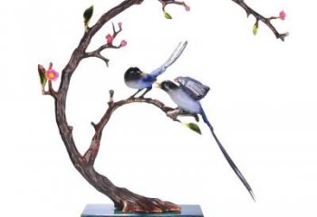 玻璃鋼仿真喜鵲雕塑 店門口園林雕塑 動(dòng)物小品