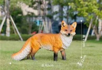 仿真狐貍雕塑廠家 酒店公園雕塑 風(fēng)景區(qū)擺件