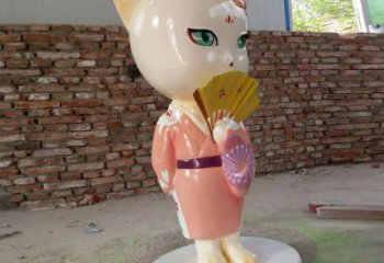 大型狐貍雕塑 商業(yè)街廣場雕塑 古銅色擺件