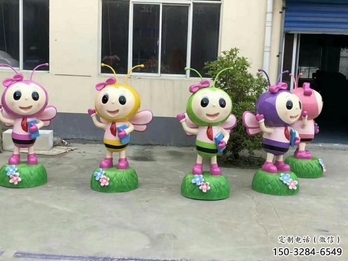 城市蜜蜂雕塑 風景區彩繪雕塑 抽象擺件