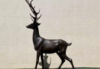 玻璃鋼仿真麋鹿雕塑 酒店公園雕塑 風景區擺件