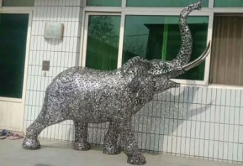 操場(chǎng)小象雕塑，公園題材，剪影工藝